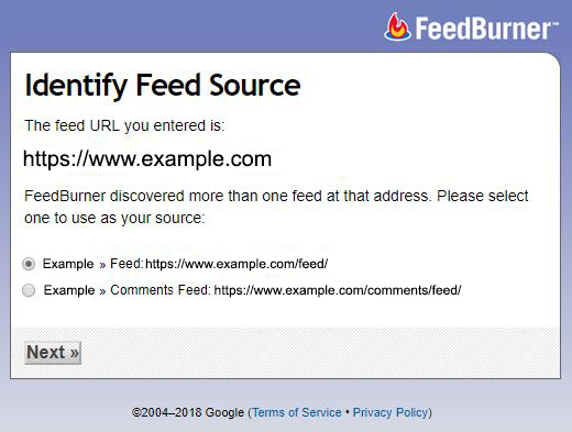 Identify Feed Source
